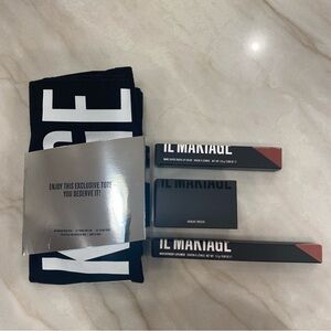IL MAKIAGE NWT Makeup Bundle Black Tote Kabuki brush lip color and lip liner